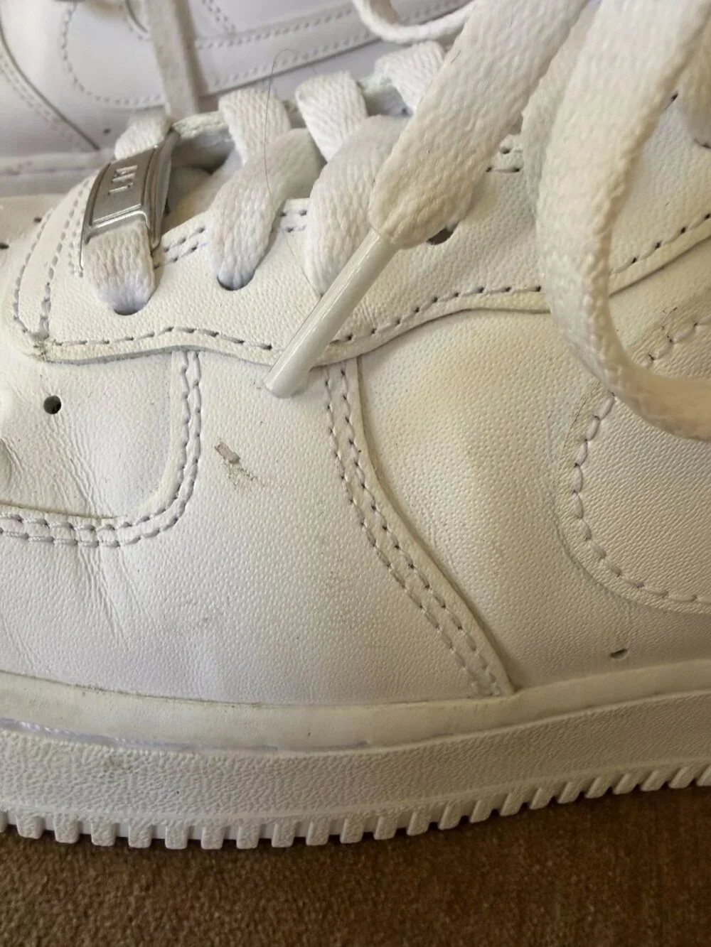 Nike Air Force 1 '07 All White Midi Women's Size 7.5